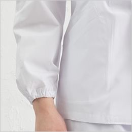 1-611 Montblanc 襟なし白衣/長袖(男性用・ゴム入り) ゴム仕様