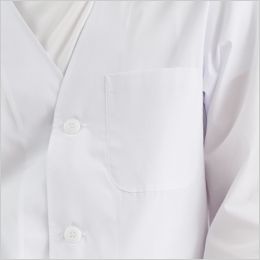 1-617 Montblanc 襟なし白衣/七分袖(男性用) 胸ポケット付き