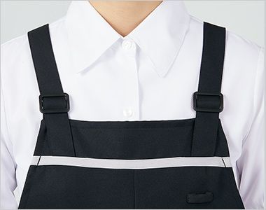 5-880 888 889 Montblanc 胸当てエプロン [男女兼用] 着用したままで自分にぴったりのサイズに調整完了