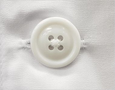 [WEB限定商品]81-491 Montblanc メンズ診察衣(ドクターコート) シングル 長袖 プラスチックの白ボタン