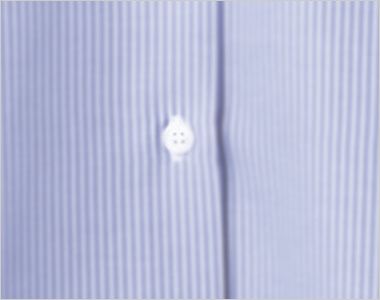 BV2201 Montblanc 長袖ストライプシャツ(女性用) 襟と袖に合わせたホワイトのボタン