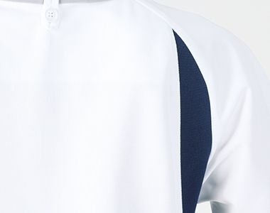 CHM301-0109 アシックス(asics) ニットスクラブ 半袖ジャケット(男女兼用) 身体のスムーズな動きを追求するショルダーリブ仕様