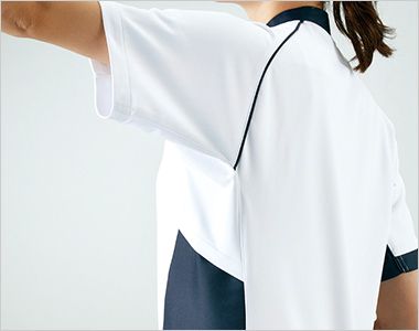 [廃番・返品交換不可]CHM401 アシックス(asics) スクラブ[男女兼用] プロフィットテクノロジーを取り入れ、スムーズな肩や腕の動きを追求