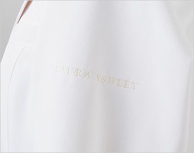 LW101 ローラ アシュレイ 長袖ドクターコート(女性用) ロゴ刺繍入り