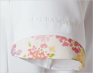 LW403 ローラ アシュレイ ナースワンピース(女性用) 花びらのような袖口。ロゴ刺繍入り