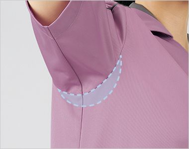 Montblanc MS009 スクラブ[男女兼用] 快適パターン設計で、腕を動かした時も不快なつっぱり感を軽減