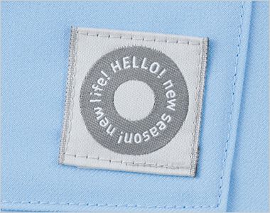 Montblanc MS010 スクラブ[男女兼用] ポケット下に「Hello！」のピスネーム付き