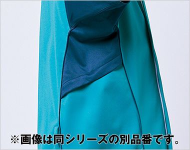 Montblanc MS355 スクラブ[女性用] 衣服内の通気性を高める、脇下ベンチレーション仕様。