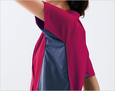 Montblanc MS356 スクラブ[女性用] スムーズな肩まわりの動きを実現するパターンデザイン。