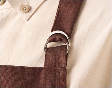 住商モンブラン OV5006 エプロン [男女兼用] 金具で好みの長さに調節でき、幅広いサイズに対応。