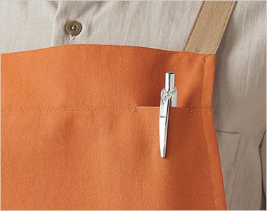 Montblanc OV5008 オニベジ エプロン[男女兼用] 胸もとにペンさしポケット付き。
