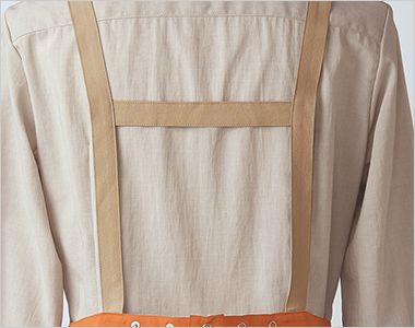 Montblanc OV5008 オニベジ エプロン[男女兼用] 動いても肩ひもがずれにくいH型。
