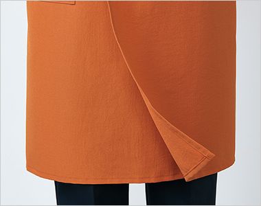 Montblanc OV5008 オニベジ エプロン[男女兼用] ヒップまでカバーしながら足さばきの良い重ねスリット。
