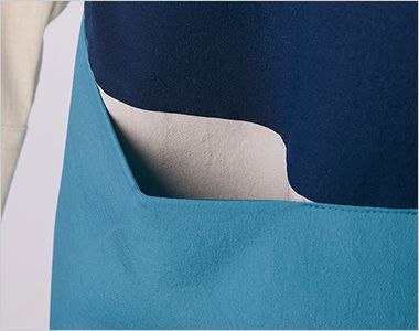 Montblanc OV5009 オニベジ エプロン[男女兼用] ポケットの内部は、中身が見やすい配色カラー。
