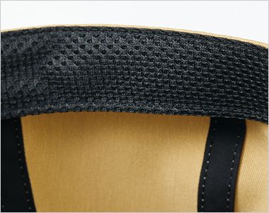 住商モンブラン OV9003 ハンティングキャップ [男女兼用] 額に当たる部分はムレやベタつきを抑えるメッシュ素材。