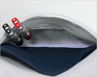 Montblanc RJ001 ジャケット(半袖)[男女兼用] インクが表に染み出しにくい、インク染み防止ポケット。