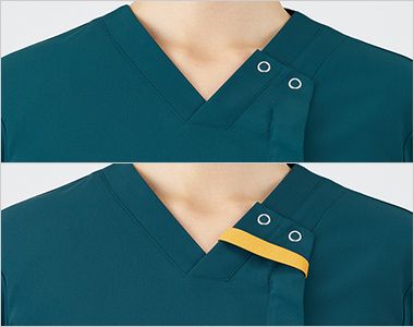 Montblanc RS001 スクラブ[男女兼用] 日勤・夜勤が、ひと目で分かる機能仕様。テープの出し入れで簡単チェンジ。