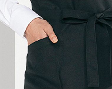 SA005 Montblanc 前掛けエプロン[男女兼用] ポケット付き