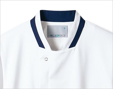 Montblanc ST001 サービスコート[男女兼用] うつむき作業時も窮屈感が少なく快適なスタンドカラー。
