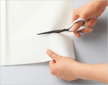 UA-2 Montblanc ワンタッチ防水エプロン(男女兼用) 裾をハサミでカットして、お好みの丈に調整できます。