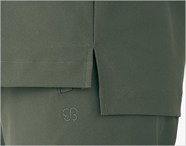 Montblanc UM502 uka medical uniform study スクラブ[男女兼用] 後ろ側を長めにしたサイドスリット