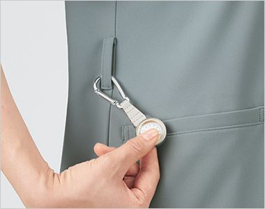 Montblanc UM503 uka medical uniform study スクラブ[男女兼用] 両脇に鍵や消毒液などが掛けられるループ付き