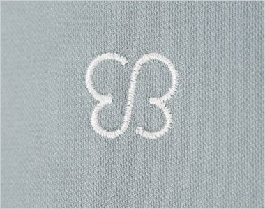 Montblanc UM700 uka scrub study パンツ[女性用] 左脇にukaロゴの刺繍。ネイルボトルとリンクする白色