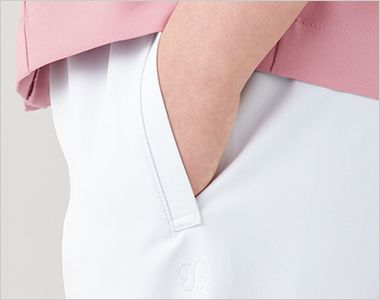 Montblanc UM701 uka medical uniform study パンツ/ノータック/総ゴム[女性用] 脇に縫い目がないシームレス仕様で着心地もすっきり