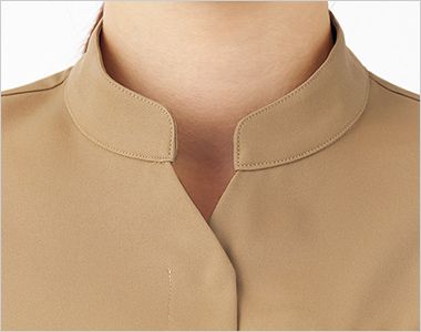 Montblanc UM801 uka medical uniform study ジャケット/半袖[女性用] 顔まわりを美しく見せる低めのスキッパーカラー