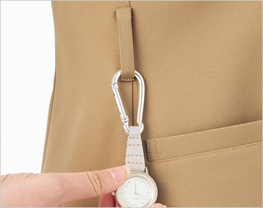 Montblanc UM801 uka medical uniform study ジャケット/半袖[女性用] 両脇に鍵や消毒液などが掛けられるループ付き