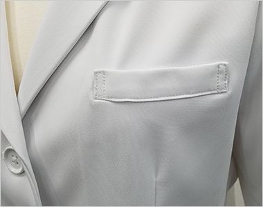 FT4550 ナガイレーベン シングル診察衣長袖(女性用) 胸ポケット付き