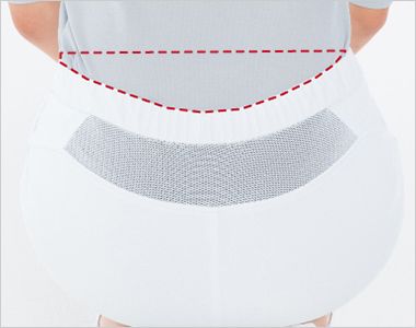 ナガイレーベン LX4023 パンツ[男女兼用] 従来のパンツに比べずり下がりが軽減されます。