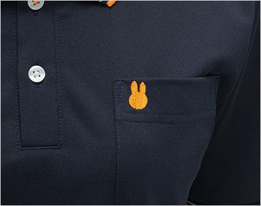 MFK5807 ナガイレーベン ミッフィー ニットシャツ(男女兼用) ミッフィーのロゴが刺繍