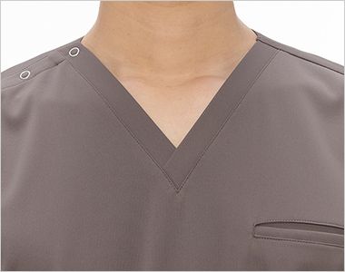 ナガイレーベン MPA3902 MACKINTOSH PHILOSOPHY スクラブ[男性用] 襟元