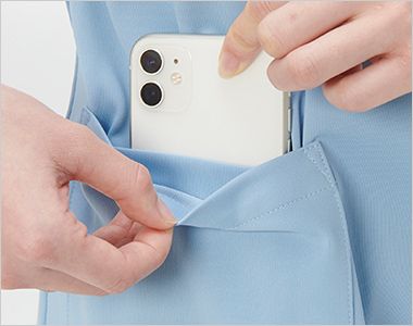 ナガイレーベン MPA3907 MACKINTOSH PHILOSOPHY スクラブ[女性用] 右脇にスマートフォン専用ポケット
