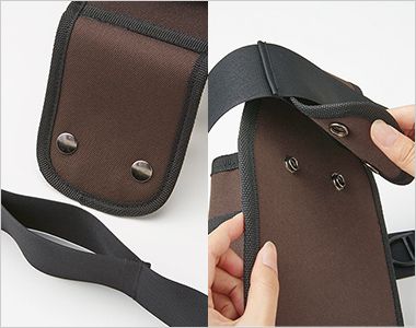 Selery 69890 WSP 骨盤サポートベルト付きウエストポーチ ベルトの輪っかになっている部分にポーチが取り付けられるようになっています。