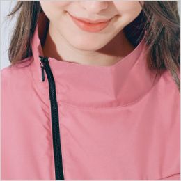 Selery 70235 70236 70237 [春夏用]WSP 空調服®ベスト[男女兼用] ファスナー位置が顎からずれているため、下を向いた時に顎に当たらずストレスフリー！