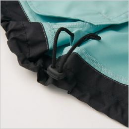 Selery 70235 70236 70237 [春夏用]WSP 空調服®ベスト[男女兼用] 裾スピンドル　スピンドルひもを絞ることで手軽にシルエットやサイズの調整が可能。