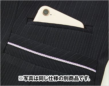 Selery S-03840 03849 [通年]ニットベスト スマホが縦にすっぽり入る深さ