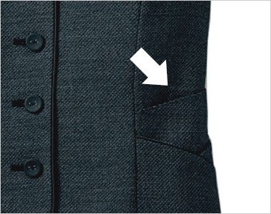 Selery S-03850 [通年]ベスト ツイード 両脇ポケット