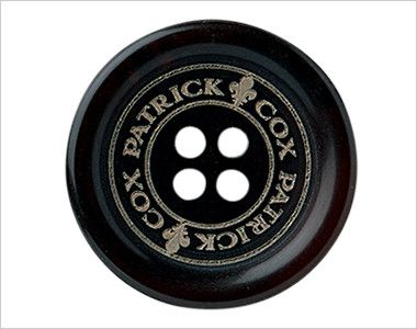 Selery S-04381 Patrick coxベスト [チェック] ブランド名の入ったボタン