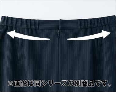 Selery S-12291[通年]Aラインスカート[57cm丈][ニット/ストライプ] 