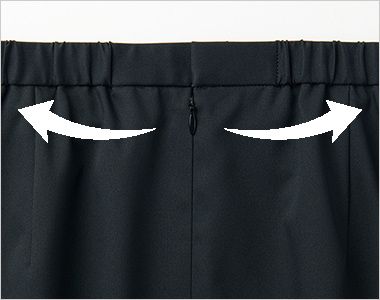 スカート ゴムゴムウエスト。ウエスト部分がゴム仕様になっているから、お腹まわりがラクチン!
