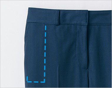 [廃盤]S-50851 パトリックコックス ニットパンツ ストライプ 両腰 ポケット付