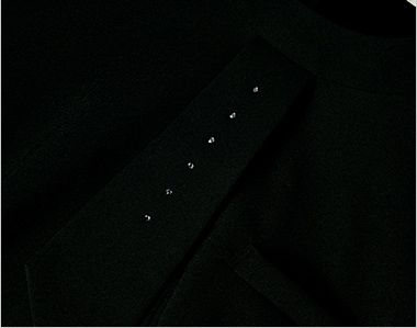 Selery S-51280 [通年]スワロフスキー(R) クリスタル ワンピース [ストレッチ] 胸元のタイには黒クリスタルの上品な輝き