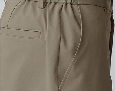 Selery S-51680 51681 51687 [通年]メンズパンツ(テーパードタイプ/裾フリー)[ストレッチ/制電/ノータック/脇ゴム] 両腰ポケット