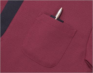 SerVo(サーヴォ) BC0600 ショップコート/七分袖/スタンドカラー[ころもて][男女兼用] 左胸ペン差しインポケット付き。
左胸ポケットにはさっと取り出しやすいペン差しインポケット付き。