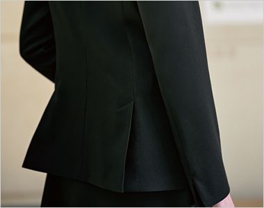 GROW GJAL2551 [通年]テーラードジャケット[2wayストレッチ/ウール調/フォーマル] ヒップへの圧迫感を軽減するサイドベンツ
