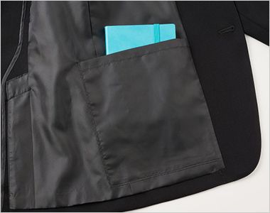 GROW GJAM2557 [通年]メンズジャケット[2wayストレッチ/ウール調/フォーマル] A4二つ折りが入る左腰内ポケット

