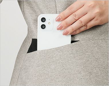 オーバーブラウス スマホが入る大きめ両腰ポケット
